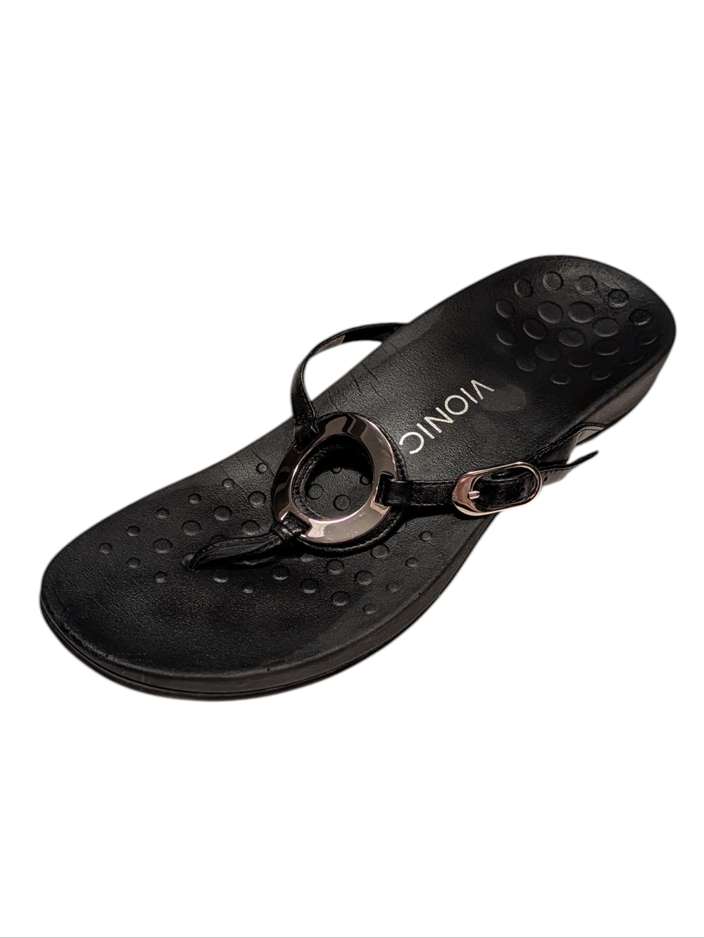 Vionic, Karina, Black Thong Sandals. Sz 10